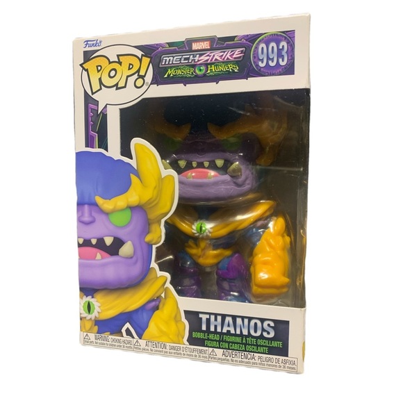 Funko Pop! Marvel Mech Strike Monster Hunters - Thanos #993 Vinyl Figure - Picture 1 of 8